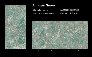 Amazon Green Porcelain Slab Sinterer Stone